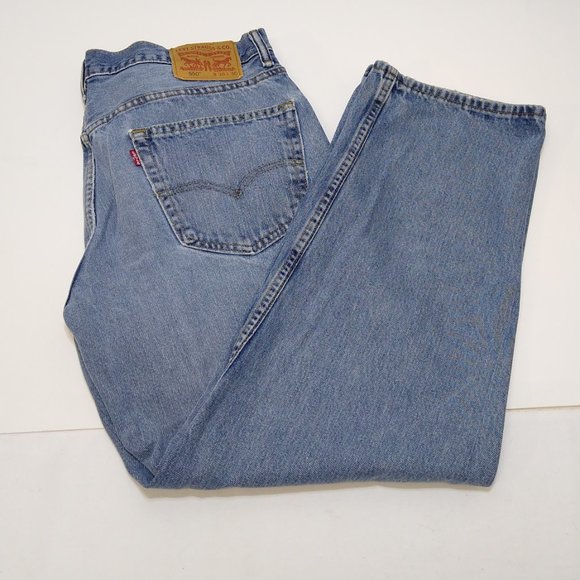 Levi's 550 Relaxed Fit Vintage Jeans 36x28 Red Tag Top Button #4460 EUC - Picture 4 of 7
